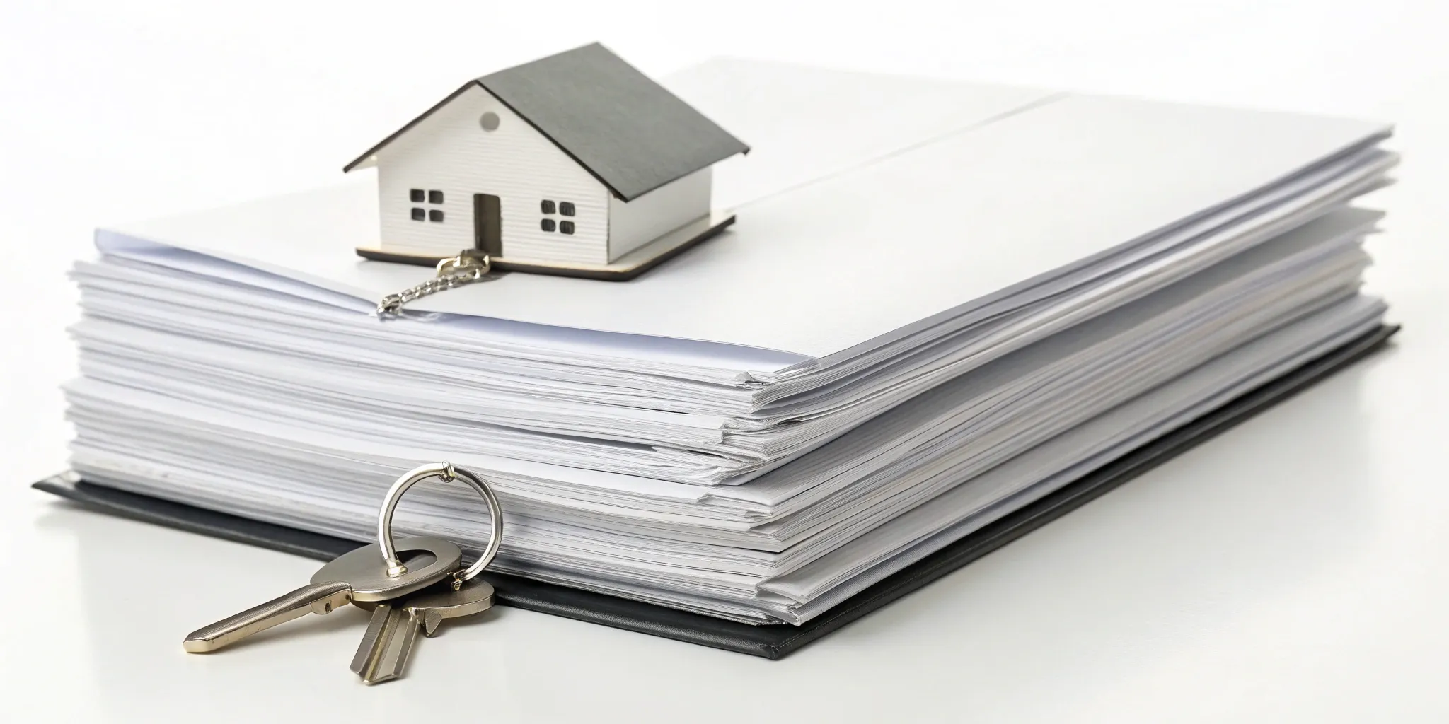 House model, keys, and documents for 9 key tax strategies for real estate investors.