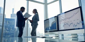 Real estate professionals planning a capital raising strategy for an investment.