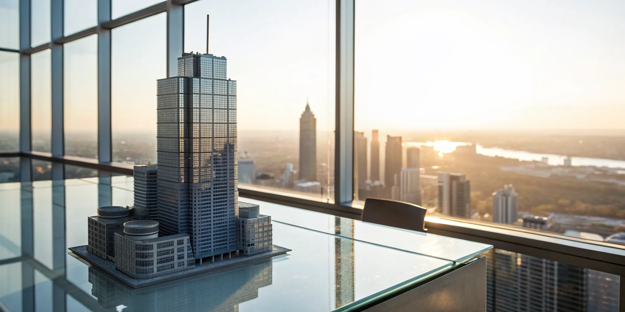 Model of a building on a desk representing the cost of a cost segregation study.