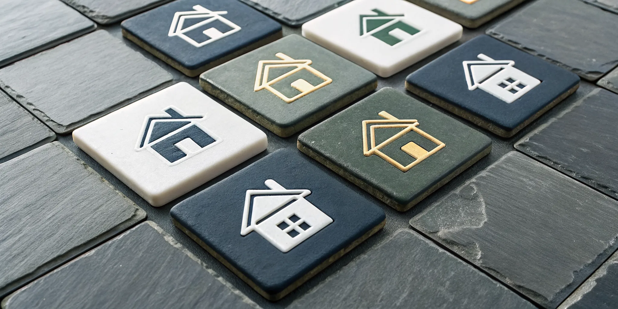 House icons on tiles symbolizing strategies to minimize real estate investment taxes.
