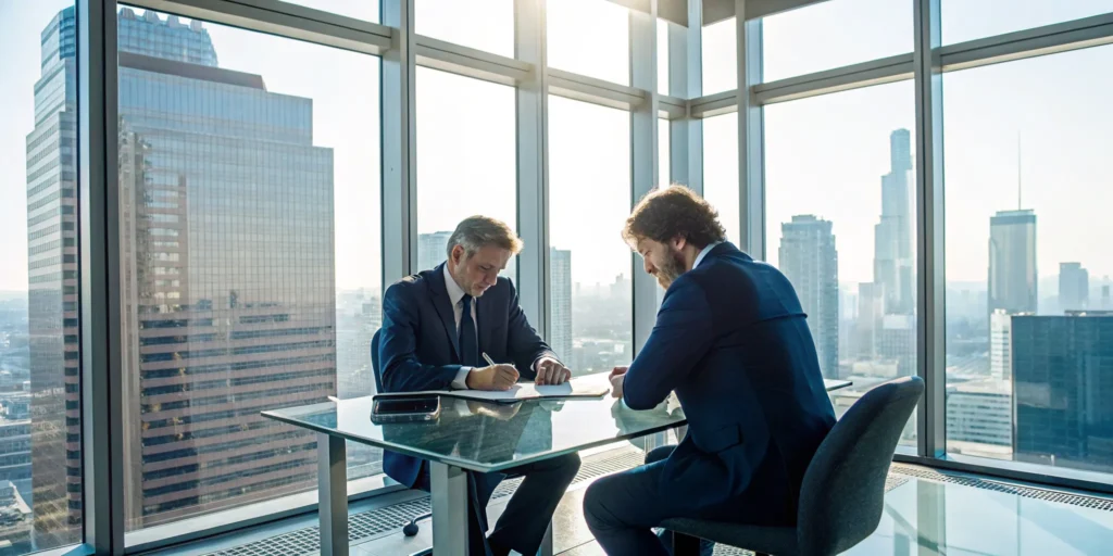 A CPA advising a client on the tax implications of a 1031 exchange.