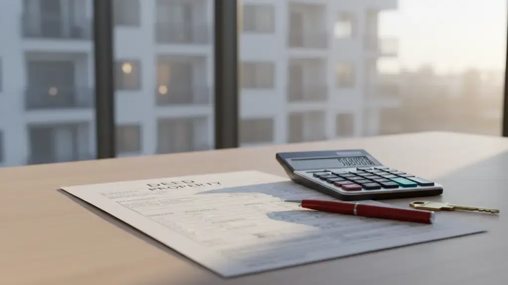 Depreciation recapture tax on rental property planning worksheet with calculator and house key
