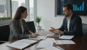 Real estate investor reviewing owner distributions vs payroll records with a CPA