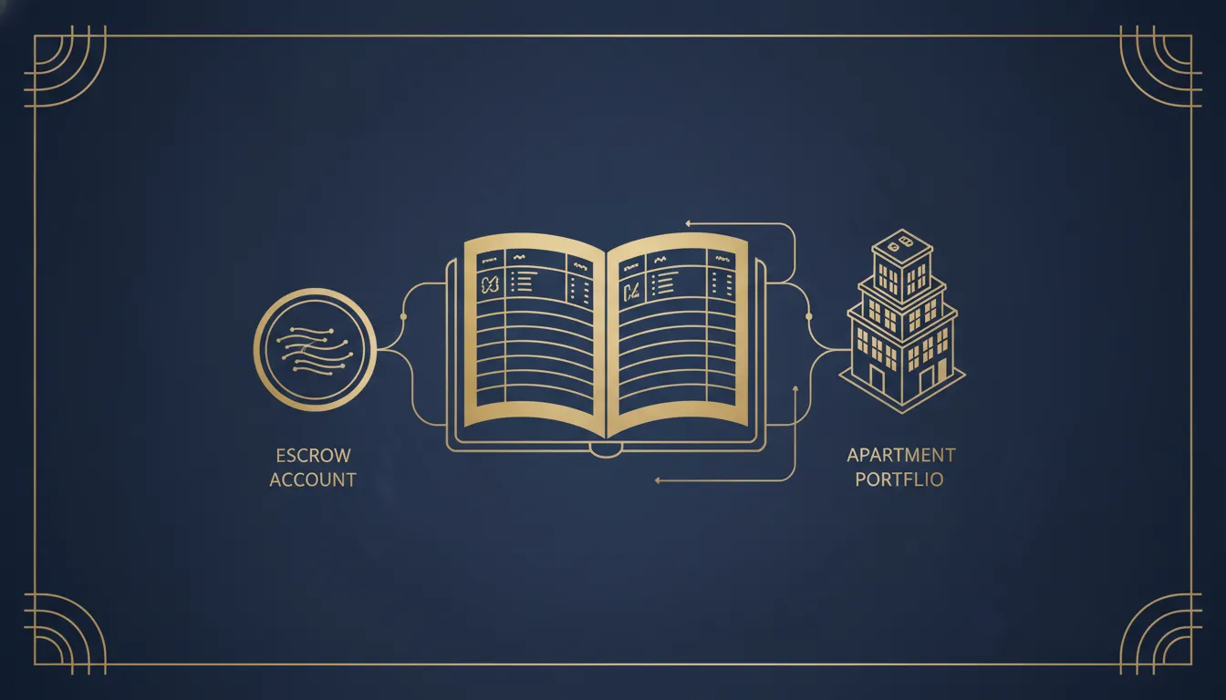 Rental property security deposit accounting ledger