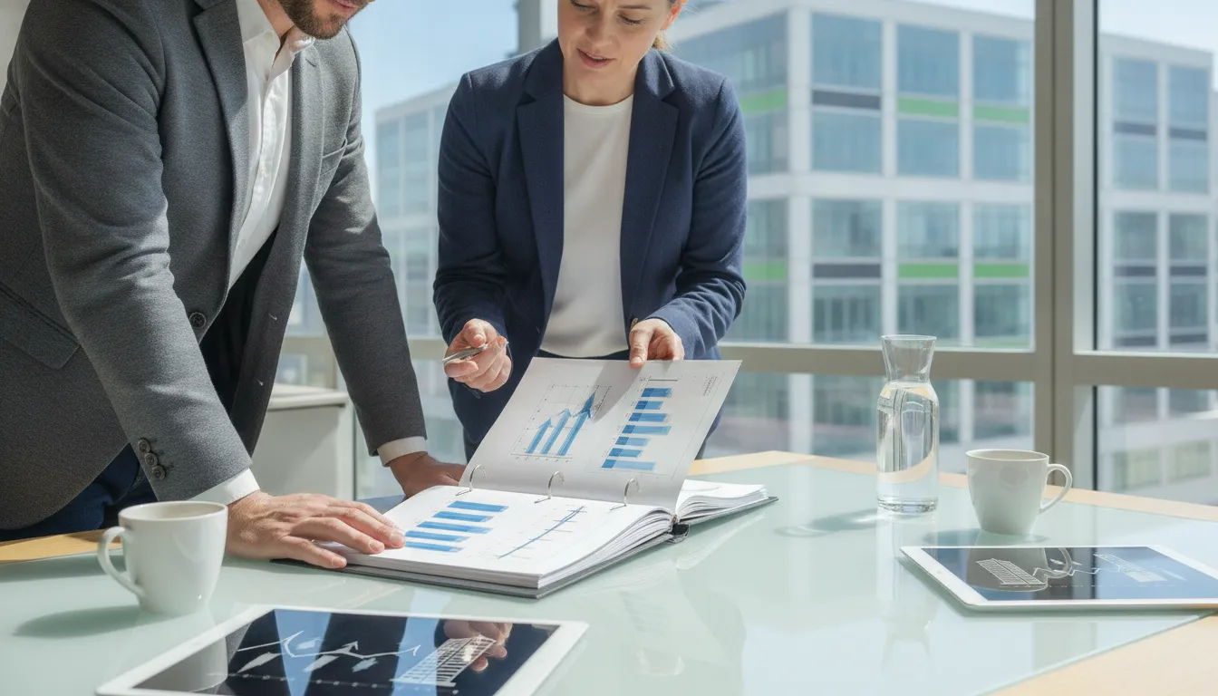 Real estate investor meeting with a CPA advisor to plan depreciation and tax strategy